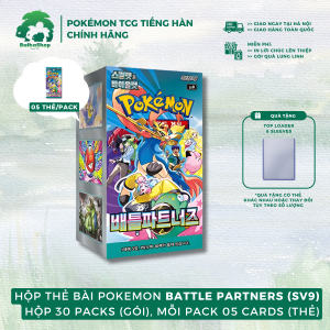 Battle Partners (sv9) bản tiếng Hàn (Korean KOR) 2025 - Scarlet and Violet Booster Box 30 packs Pokemon TCG chính hãng tại Hà Nội